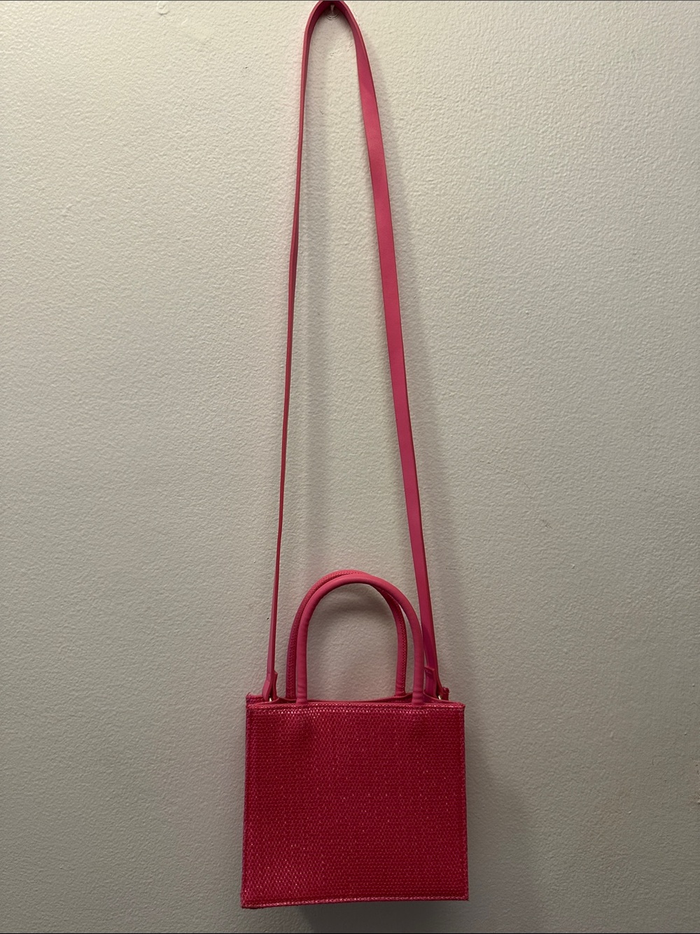 H&M Hot Pink Mini Crossbody Bag - Picture 1 of 2